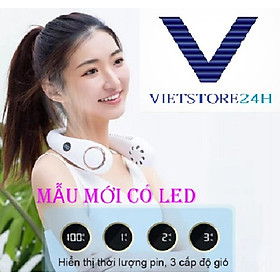 Mua QUẠT ĐEO CỔ KHÔNG DÂY N20 CỰC MÁT (MẪU CÓ LED) (Màu Ngẫu Nhiên)