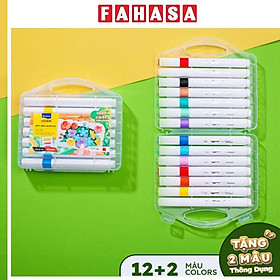 Hộp 14 Bút Màu Acrylic Đầu Brush - Colokit ACM-C020