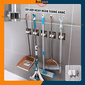 Mua Móc Treo Chổi Hamart Móc Treo Cây Lau Nhà Dán Tường Chịu Lực Ánh Kim Cao Cấp BẢN LỚN 8x8