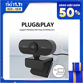 Webcam 2MP độ phân giải 1080P tương thích với máy tính/máy tính xách