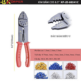 KÌM BẤM COS KÖRPER - Kìm bấm cos Körper KP-JD-08541CS : Màu Đỏ