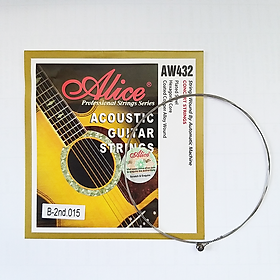 Dây Đàn Guitar Acoustic Alice AW432 Size 11 ( Có Dây Lẻ Số 1, Số 2, Số 3 Và Bộ 6 Dây )