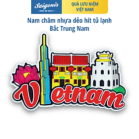 Nam Châm Hít Tủ Lạnh Saigonir Hình Ảnh Cảnh sắc Việt Nam 1 (Landmark, Hội An, Tháp Rùa, Hoa Sen) Chất Liệu Nhựa Dẻo PVC Kích Thước 9.75*6.5cm Phù Hợp Làm Quà Sinh Nhật, Quà Lưu Niệm Cho Người Nước Ngoài