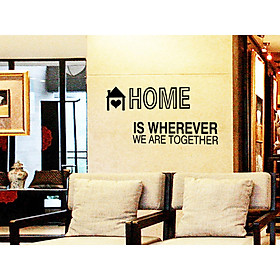 Decal dán tường chữ home df5304