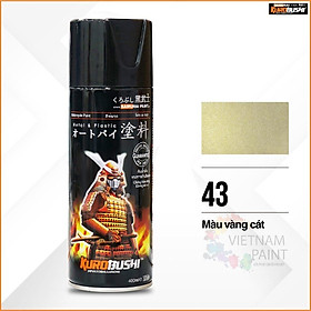 Mua COMBO Sơn Samurai VÀNG CÁT 43 gồm 4 chai đủ quy trình độ bền cao (Lót – Nền 124 - Màu 43 - Bóng)