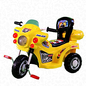 Xe 3 Bánh Nhựa Chợ Lớn L9 Police K3 - M1671-X3B - Màu Vàng - Không nhạc
