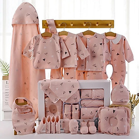 Set quần áo sơ sinh cao cấp BABY cho bé (22 chi tiết) Tặng kèm 1 lục lạc