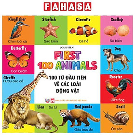 Sách - First 100 Animals - 100 Từ Đầu Tiên Về Các Loại Động Vật