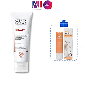 Kem dưỡng làm dịu da kích ứng SVR cicavit + crème 40ml TẶNG son dưỡng Rebirth (Nhập khẩu)