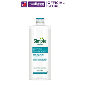 Nước tẩy trang SIMPLE sạch da cấp ẩm 400ml