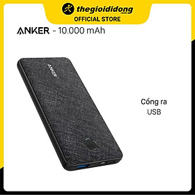 Pin sạc dự phòng Polymer 10.000 mAh Type C Anker PowerCore Slim A1229 - Hàng chính hãng