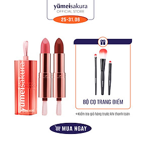 Combo 2 Son Thỏi Chotto Matte Yumeisakura Lì Mịn Chống Nắng Cho Môi Căng Mượt (Chọn Màu Son)