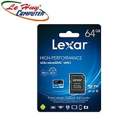 Mua Thẻ Nhớ MicroSDHC Lexar 32GB/64GB/128GB Class 10 U1 V10 A1 LSDMI32BB633A  Hàng Chính Hãng