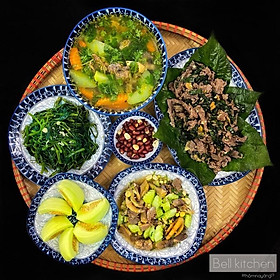 Mua Xả Kho Bộ bát đĩa BÁT TRÀNG men lam cổ