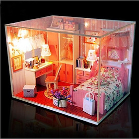 Mua Mô hình nhà búp bê gỗ - phòng ngủ màu hồng Pink Dream