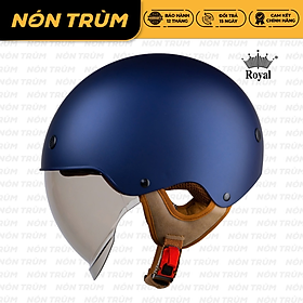 Mũ bảo hiểm xe máy nửa đầu Royal M239 kính âm