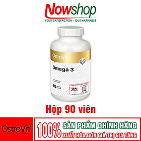 Viên Uống Dầu cá Omega 3 OstroVit Bổ Sung EPA DHA Hỗ Trợ Tim Mạch Phát Triển Não Bộ Tăng Thị Lực Nhập Khẩu Chính Hãng Ba Lan 90 Viên