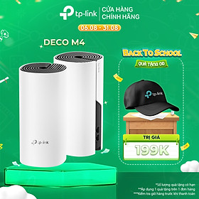 Bộ Phát Wifi Mesh TP-Link Deco M4 (2-pack)  Băng Tần Kép MU-MIMO AC1200 - Hàng Chính Hãng