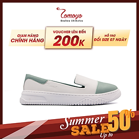 Giày sneakers nữ sọc caro cá tính tomoyo "siêu nhẹ" tmw31207
