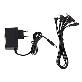 9V1A AC/DC Guitar Effect Effector Power Adapter Charger w/ 1 to 5 Way Cable