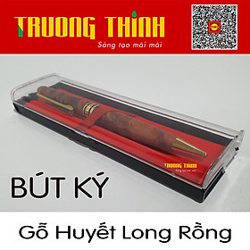 Bút Ký Gỗ Huyết Long Rồng Trường Thịnh Chính Hãng Sang Trọng Bền Đẹp Đẳng Cấp  Doanh Nhân.Loại Xoắn 15cm