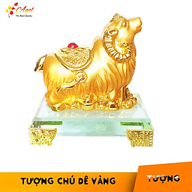 Mua TƯỢNG CHÚ DÊ VÀNG ĐẾ THỦY TINH