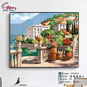 Mua Tranh sơn dầu số hoá tự tô màu Gam PC4312 căng sẵn khung