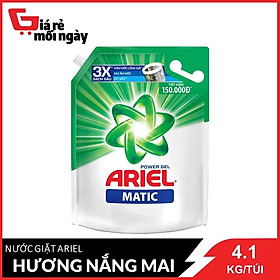 Nước Giặt Ariel Matic Hương Nắng Mai 4.1kg túi