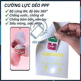 Dán cường lực dẻo ppf XIAOMI CIVI Chịu lực tốt nhất hiện nay