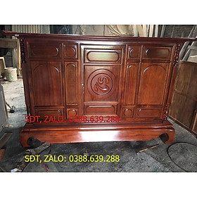 Mua Tủ thờ gỗ sồi nga   kt 197x sâu 81 x cao 127