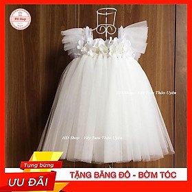 Váy Cánh Tiên ️FREESHIP️ Váy cánh tiên trắng hoa tú cầu cho bé gái