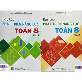 Hình ảnh sách ￼Sách -(Combo)Bài Tập Phát Triển Năng Lực Toán 8 tập 1+2