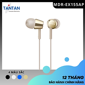 Tai nghe NHÉT TAI Sony MDR-EX155AP | FREESHIP | Loa Dynamic 9mm - Đeo thoải mái - Dải âm tần cao - Độ nhạy 103dB/mW | Hàng Chính Hãng