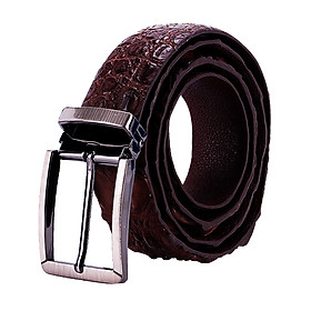  Dây nịt nam da cá sấu màu nâu đất HJ94245-4266-4289-4710-4716