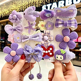 Kẹp tóc cho bé gái Kẹp mái nơ Hàn Quốc cute dễ thương phong cách tiểu thơ cho bé nhiều hình Phụ kiện tóc LAZAKIDS