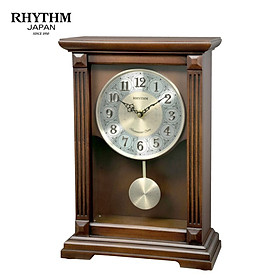 Đồng hồ để bàn Nhật Bản Rhythm CRJ752NR06 Kt 25.0 x 36.3 x 11.5cm, 2.28kg Vỏ gỗ. Dùng PIN.