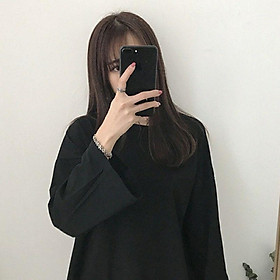  Basic Tee - Áo Thun Trơn Tay Dài SmileZ Unisex Form Rộng Nam Nữ Phong Cách Ulzzang dễ thương