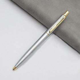  Bút Bi Ngòi Bấm Nét 0.7mm Mực Xanh Vỏ Kim Loại BP037