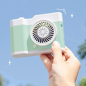 Mua Quạt Cầm Tay Tích Điện Hình Camera - MP148