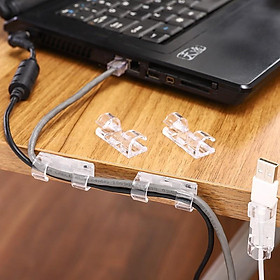 Mua Nẹp Dây Điện  Bộ 20 Nẹp Dán Tường Cố Định Dây Điện Chống Rối - Kẹp Giữ Dây Cáp Sạc (Có Keo Dán 3M)