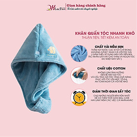 Mua Khăn quấn khô tóc QH lactus season khăn ủ tóc nhanh khô siêu thấm hút dày dặn mềm mịn