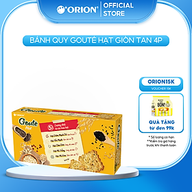 Hộp 4 gói Bánh Quy ORION Gouté Hạt Dinh Dưỡng 158,4G