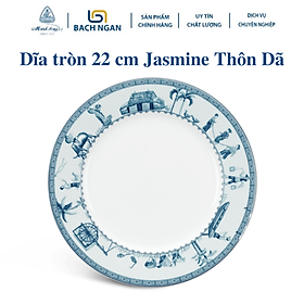 Mua Dĩa tròn Minh Long 22 cm Jasmine Thôn Dã - Bằng sứ  Hàng Đẹp  Cao Cấp  Dùng Trong Gia Đình  Đãi Khách  Tặng Quà Tân Gia