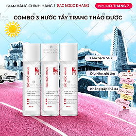 Combo 3 nước tẩy trang Sắc Ngọc Khang 145ml