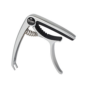 Aluminum Alloy Guitar Capo Clamp Quick Change Clamp with Bridge Pin Puller 3pcs Picks for Acoustic Guitar Ukulele