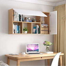 Mua Tủ Sách Văn Phòng Treo Tường 4 Ngăn 2 Cánh Mở