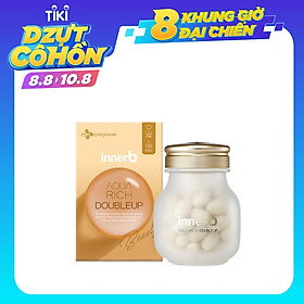 Thực phẩm bảo vệ sức khỏe INNERB AQUA RICH DOUBLEUP (giúp giữ ẩm da sáng mịn từ Axit Hyaluronic) lọ 56 viên