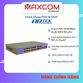 Mua Switch APTEK SF1243P 24 Port POE - Hàng chính hãng