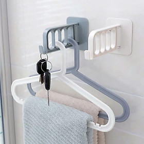 Móc dán tường 4 ô tiện dụng- thoải mái mó đồ trong nhà vệ sinh