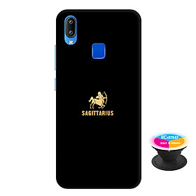 Ốp lưng nhựa dẻo dành cho Vivo Y91 in hình Sagitaurius - Tặng Popsocket in logo iCase - Hàng Chính Hãng